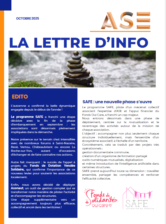 Lettre d'information octobre 2025