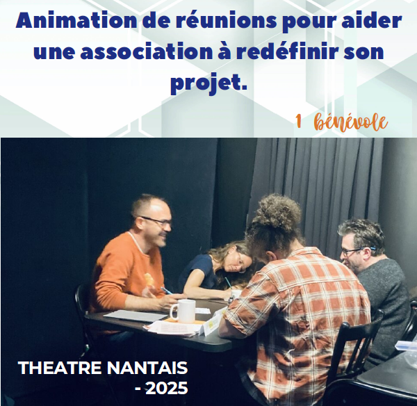 réunion de travail au théâtre nantais visant à redéfinir son projet à moyen terme